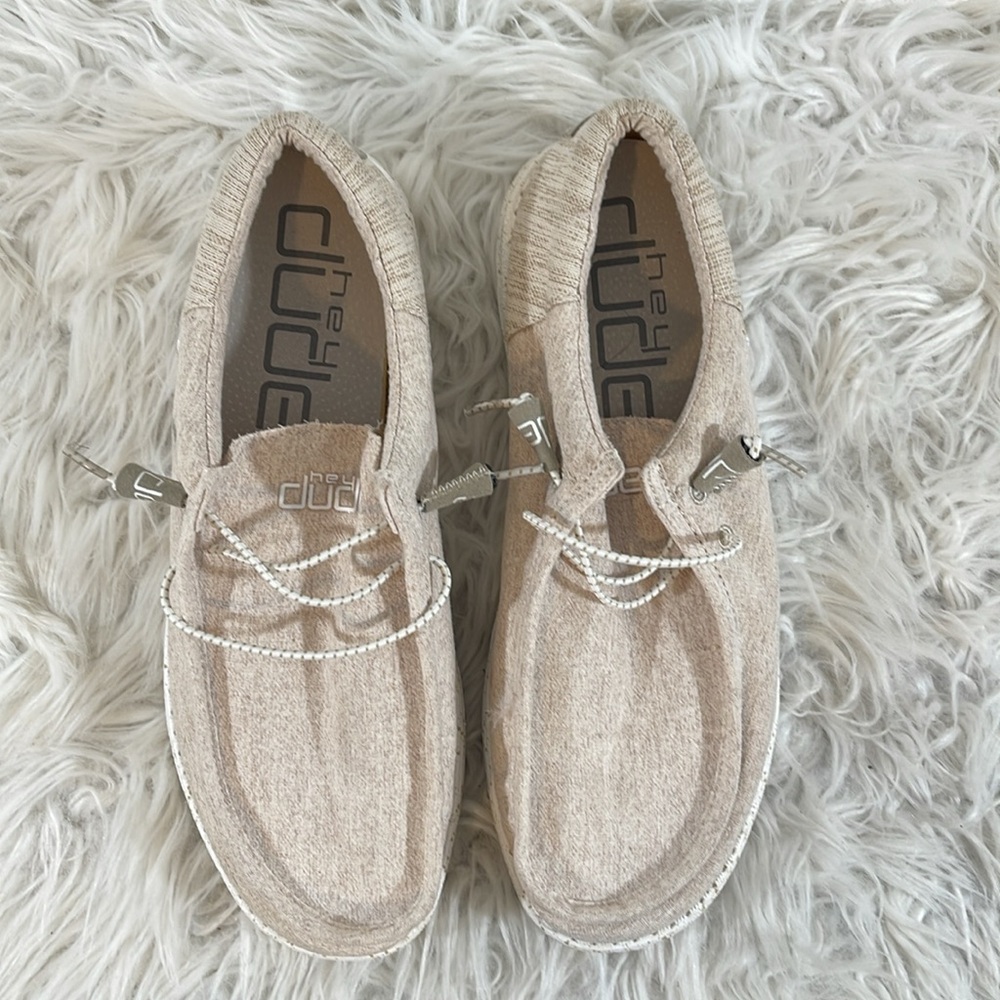HEY DUDE WALLY FUNK WHEAT SHOES SIZE 11 - Picture 4 of 12